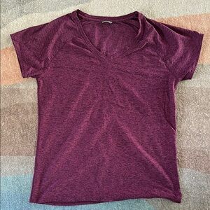 Oiselle Purple V-Neck Top- 06